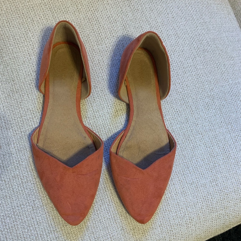 Old Navy  flat, faux suede D’Orsay shoe